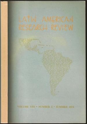 Bild des Verkufers fr Mexican Emigration History, 1900-1970; Power and Influence: Analysis of the Church in Latin America and the Case of Brazil; The Reconstruction of Nineteenth-Century Politics in Spanish America from Latin American Research Review, Volume VIII, Number 2 zum Verkauf von The Book Collector, Inc. ABAA, ILAB