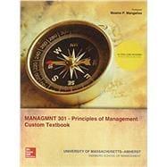 Seller image for UNIV MASS AMHERST MANAGMNT 301 PRINCIPLES OF MANAGEMENT CUSTOM TEXTBOOK for sale by eCampus