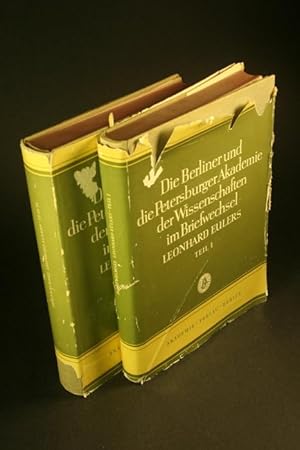 Imagen del vendedor de Die Berliner und die Petersburger Akademie der Wissenschaften im Briefwechsel Leonhard Eulers. Teil I und II. a la venta por Steven Wolfe Books