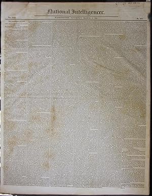 Front-Page Printing of William Henry Harrisons Deadly Inaugural Address
