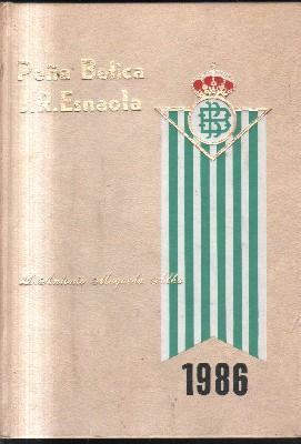 PEÑA BETICA.J.R.ESNAOLA. AGENDA DE 1986. REAL BETIS BALOMPIE.