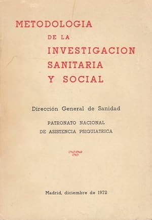 Seller image for METODOLOGA DE LA INVESTIGACIN SANITARIA Y SOCIAL for sale by Librera Vobiscum