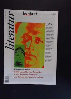 Bild des Verkufers fr Literatur Konkret 1996 - Krieg und Literatur zum Verkauf von Antiquariat Strter