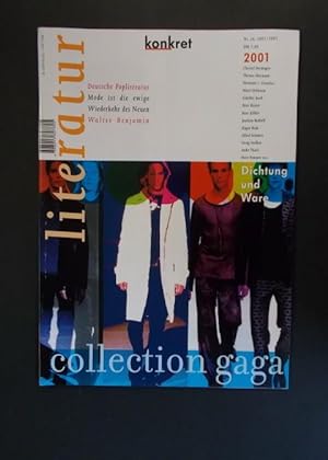 Bild des Verkufers fr Literatur konkret 2001 collection gaga zum Verkauf von Antiquariat Strter