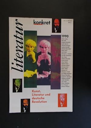Bild des Verkufers fr Literatur Konkret 1990 - Kunst, Literatur und deutsche Revolution zum Verkauf von Antiquariat Strter