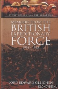 Seller image for Memoirs from the British Expeditionary Force 1914-1915 for sale by Klondyke