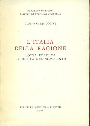 Immagine del venditore per L'Italia della ragione venduto da Miliardi di Parole