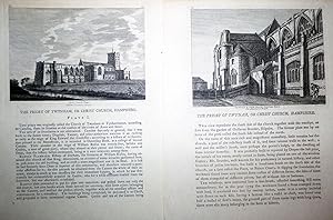 The Antiquities of England and Wales - THE PRIORY OF TYNHAM, OR CHRIST CHURCH, HAMPSHIRE (Plates ...