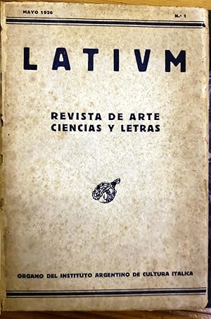 Imagen del vendedor de LATIUM Revista bimensual de Arte, Ciencias y Letras. (LATIVM) a la venta por Chaco 4ever Books