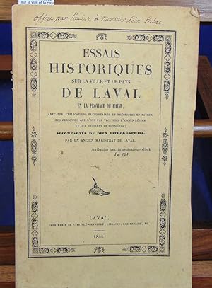 Essais historiques sur la ville et le pays de Laval et la province du Maine