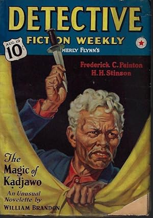 Bild des Verkufers fr DETECTIVE FICTION Weekly (Formerly FLYNN'S): August, Aug. 19, 1939 zum Verkauf von Books from the Crypt