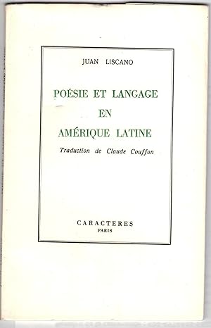 Poésie et langage en Amérique latine. Poesía y lenguaje en función hispanoamericana. Traduction d...