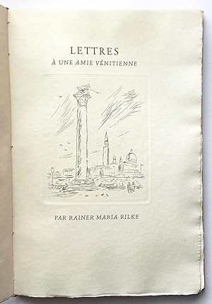 Image du vendeur pour Lettres  une Amie Vnitienne. mis en vente par Versand-Antiquariat Rainer Richner