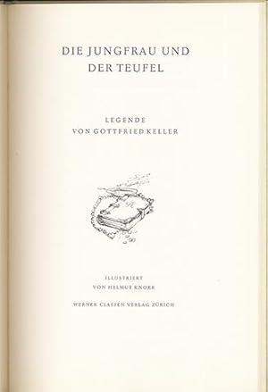 Bild des Verkufers fr Die Jungfrau und der Teufel. Legende. Illustriert von Helmut Knorr. zum Verkauf von Versand-Antiquariat Rainer Richner