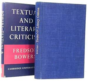 Seller image for Textual & Literary Criticism. the Sandars Lectures in Bibliography 1957-58 for sale by Oddfellow's Fine Books and Collectables