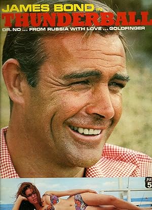 Seller image for James Bond Movie Brochure | James Bond Thunderball Movie UK Promotional Souvenir Brochure for Film (Dr No., From Russia with Love, Goldfinger). for sale by Little Stour Books PBFA Member