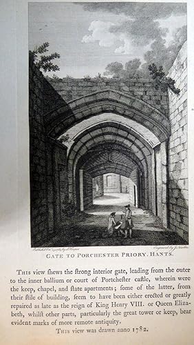 The Antiquities of England and Wales - GATE TO PORCHESTER PRIORY, HAMPSHIRE