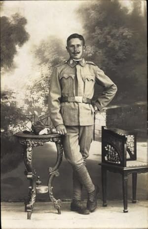 Foto Ansichtskarte / Postkarte Kuk Gebirgsjäger in Uniform, Portrait