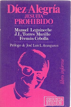 Bild des Verkufers fr DIAZ ALEGRIA, JESUITA PROHIBIDO (LIBRO INFORME) zum Verkauf von Libreria 7 Soles