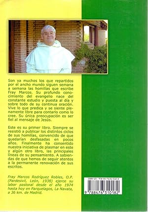 Seller image for LECTURAS DE LOS EVANGELIOS SEGUN FRAY MARCOS - TEXTOS ESCOGIDOS DE SU HOMILIAS for sale by Libreria 7 Soles