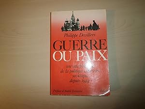 Seller image for GUERRE OU PAIX for sale by Le temps retrouv