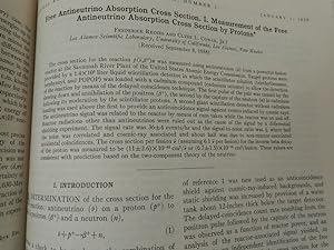 Free Antineutrino Absorption Cross Section. I. Measurement of the Free Antineutrino Absorption Cr...