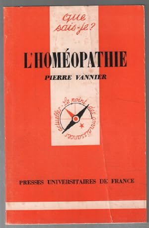 Image du vendeur pour L'homopathie / que sais je mis en vente par librairie philippe arnaiz