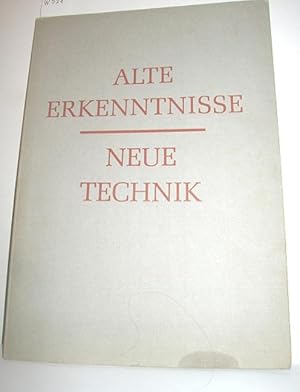 Alte Erkenntnisse - Neue Technik (75 Jahre Maschinenfabrik Hartmann AG Offenbach am Main)