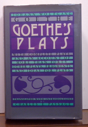 Seller image for GOETHE'S PLAYS for sale by RON RAMSWICK BOOKS, IOBA