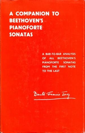 Seller image for A Companion to Beethoven's Pianoforte Sonata. (Bar-to-Bar Analysis) for sale by Time Booksellers