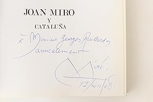 Seller image for Joan Miro y Cataluna for sale by Librairie Le Feu Follet