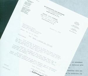 TLS Shoemaker & Mattare to Robinson & Berry Law Firm, August 4, 1961. Attached is copy of legal p...