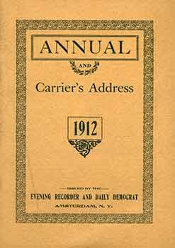 Seller image for Annual and Carrier's Address 1912. for sale by Wittenborn Art Books