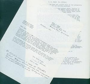 Copy of TLS John C. Rund to the Robinson & Berry Law Firm, February 9, 1960. With MS post-script ...