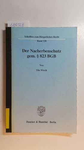 Seller image for Der Nacherbenschutz gem.  823 BGB for sale by Gebrauchtbcherlogistik  H.J. Lauterbach