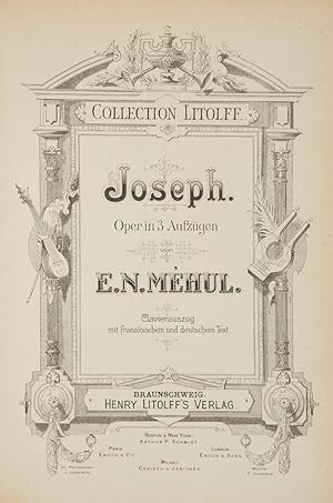 Immagine del venditore per Joseph Oper in 3 Aufzgen . Clavierauszug mit franzsischem und deutschem Text. [Piano-vocal score] venduto da J & J LUBRANO MUSIC ANTIQUARIANS LLC