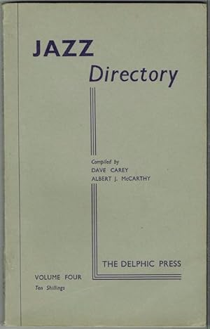 Seller image for The Directory Of Recorded Jazz and Swing Music (Including Gospel and Blues Records): Volume Four for sale by Hall of Books