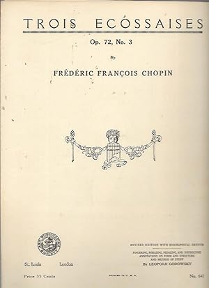 Imagen del vendedor de Trois Ecossaises Op. 72, No. 3 (Progressive Series Compositions Catalog No. 641) a la venta por Bookfeathers, LLC