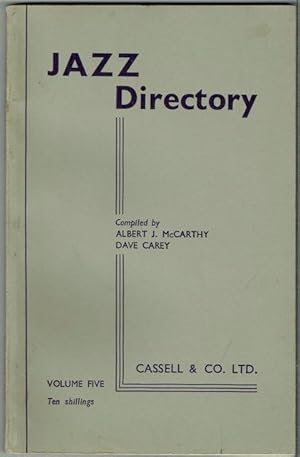 Seller image for The Directory Of Recorded Jazz and Swing Music (Including Gospel and Blue Records): Volume Five for sale by Hall of Books