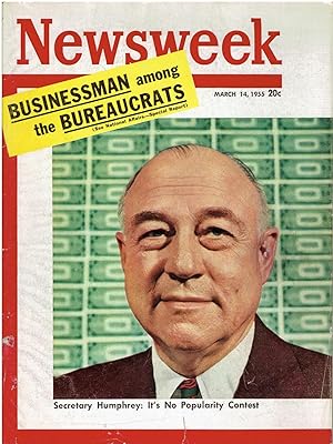 Immagine del venditore per Vintage Issue of "Newsweek" Magazine, March 14, 1955 (Vol. XLV, No. 11) venduto da Manian Enterprises