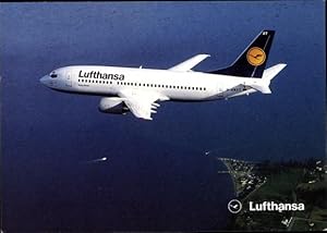 Ansichtskarte / Postkarte Lufthansa Boeing 737-300 D-ABXT, Passagierflugzeug, Werbung