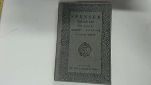 Seller image for Spenser Selections with Essays for sale by Goldstone Rare Books