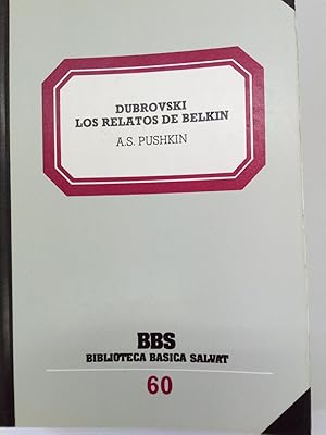 Seller image for Dubrovski. Los relatos de Belkin for sale by Libros Nakens