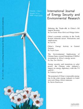 Image du vendeur pour China s Energy Security Strategy and Its Geopolitical and Environmental Impact. International Journal of Energy Security and Environmental Research: Volume 1 no. 2 mis en vente par Mduse d'Or