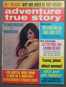 ADVENTURE TRUE STORY Men Magazine March 1971 GGA Confederacy Bataan Luftwaffe