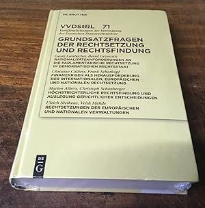 Imagen del vendedor de Grundsatzfragen der Rechtsetzung und Rechtsfindung a la venta por Scarthin Books ABA, ILAB.