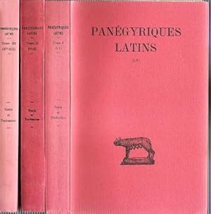 PANEGERYQUES LATINS Tome I ( I-V ) . Tome II ( VI - X ) . Tome III ( XI - XII ) . Complet En 3 Vo...