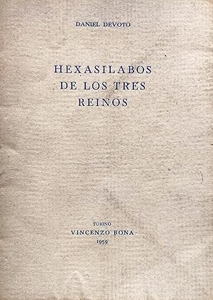 Imagen del vendedor de Hexaslabos de los tres reinos. Con un dibujo de Eduardo A. Jonquieres a la venta por Librera Monte Sarmiento