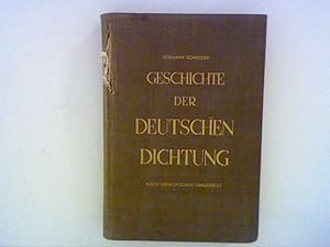 Imagen del vendedor de Geschichte der deutschen Dichtung. Bd. a la venta por ANTIQUARIAT FRDEBUCH Inh.Michael Simon