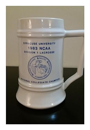 Syracuse University Lacrosse 1983 National Champions Vintage Beer Stein. Sports, Lacrosse Ephemera